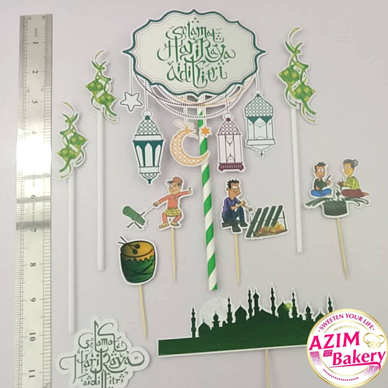 Selamat Hari Raya Cake Topper Hiasan Kek Selamat Hari Raya