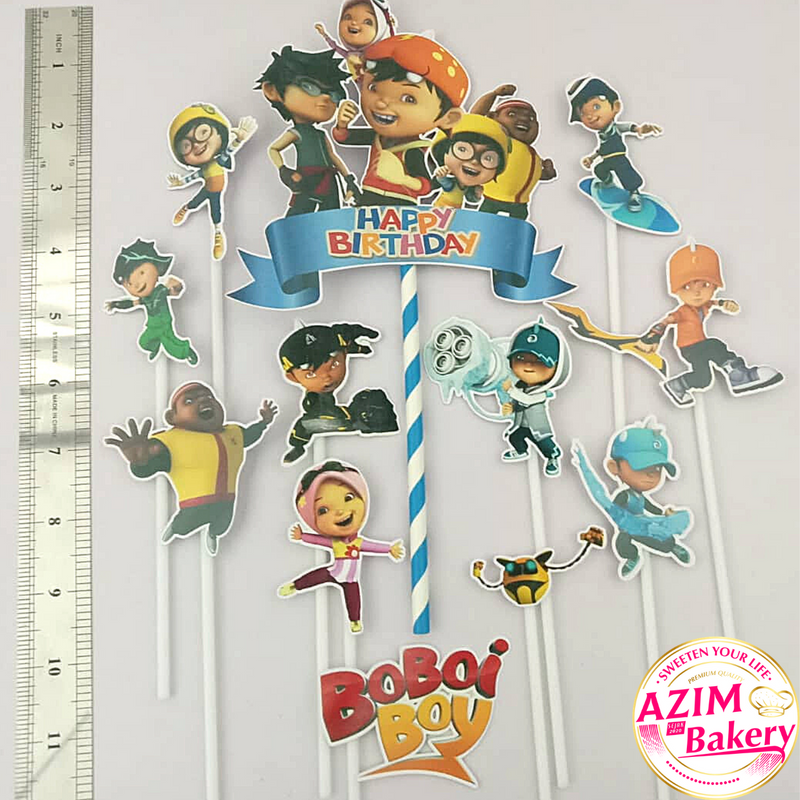 Boboiboy Set Cake Topper