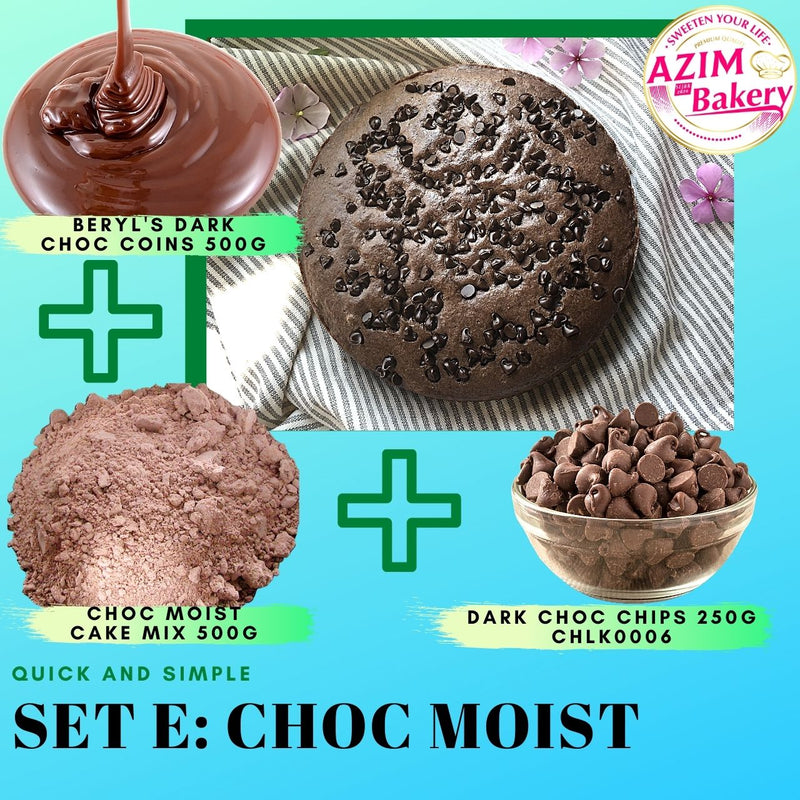 Set Raya Beryl's Chocolate Moist Cake Premix