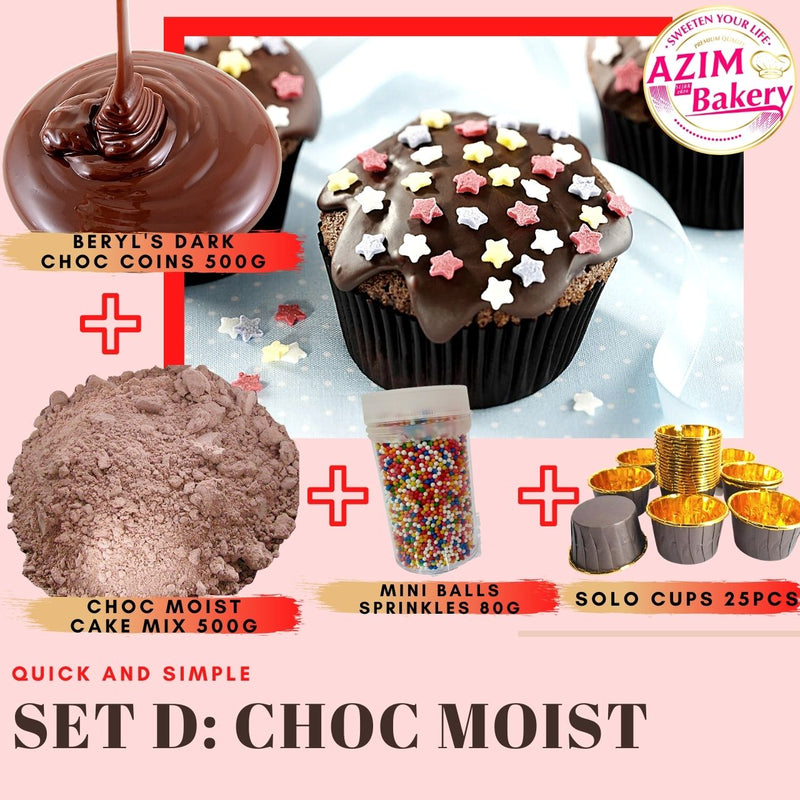 Set Raya Beryl's Chocolate Moist Cake Premix