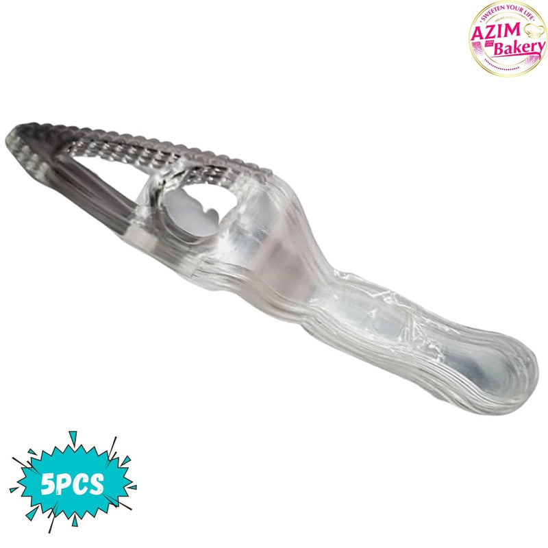 Plastic Cake Knife Transparent (5pcs)