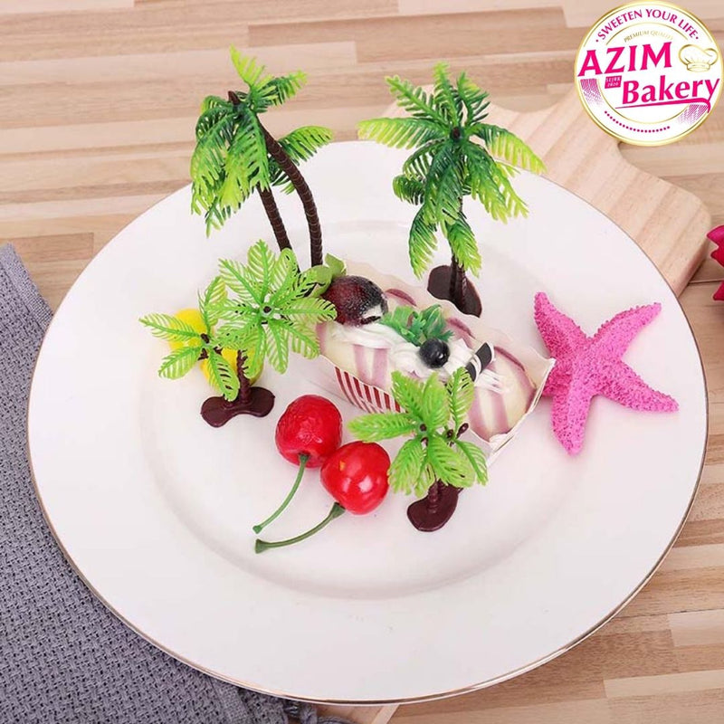 Coconut Tree Cake Topper 2PCS