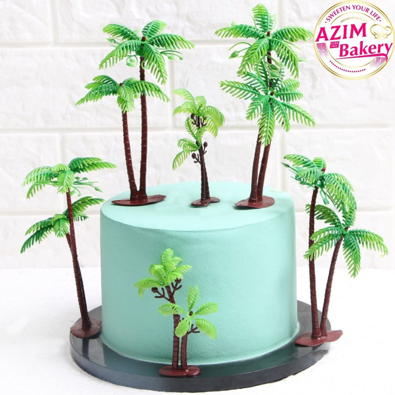 Coconut Tree Cake Topper 2PCS