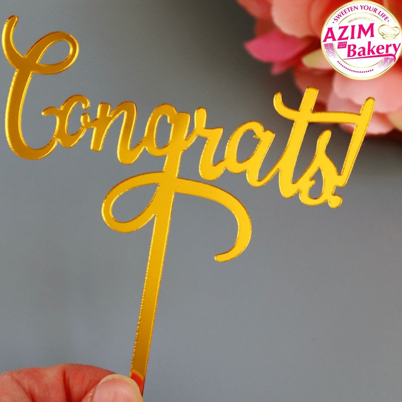 Congrats Cake Topper