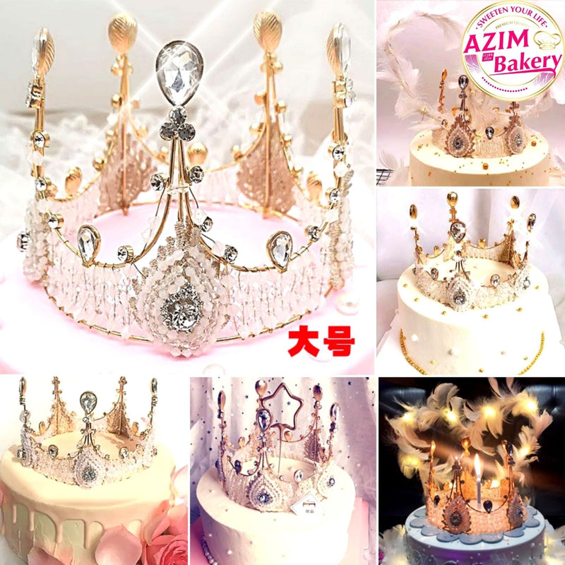 Cake Topper Crown Luxury (1PC)