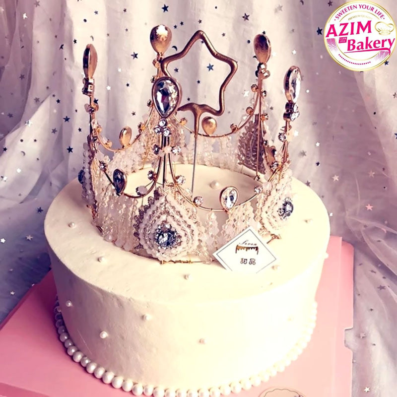 Cake Topper Crown Luxury (1PC)