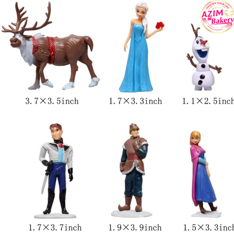 Frozen (6pc) Cake Toys