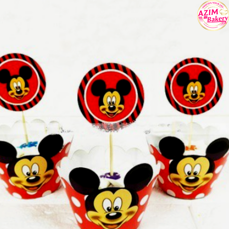 Mickey Round Cupcake Topper