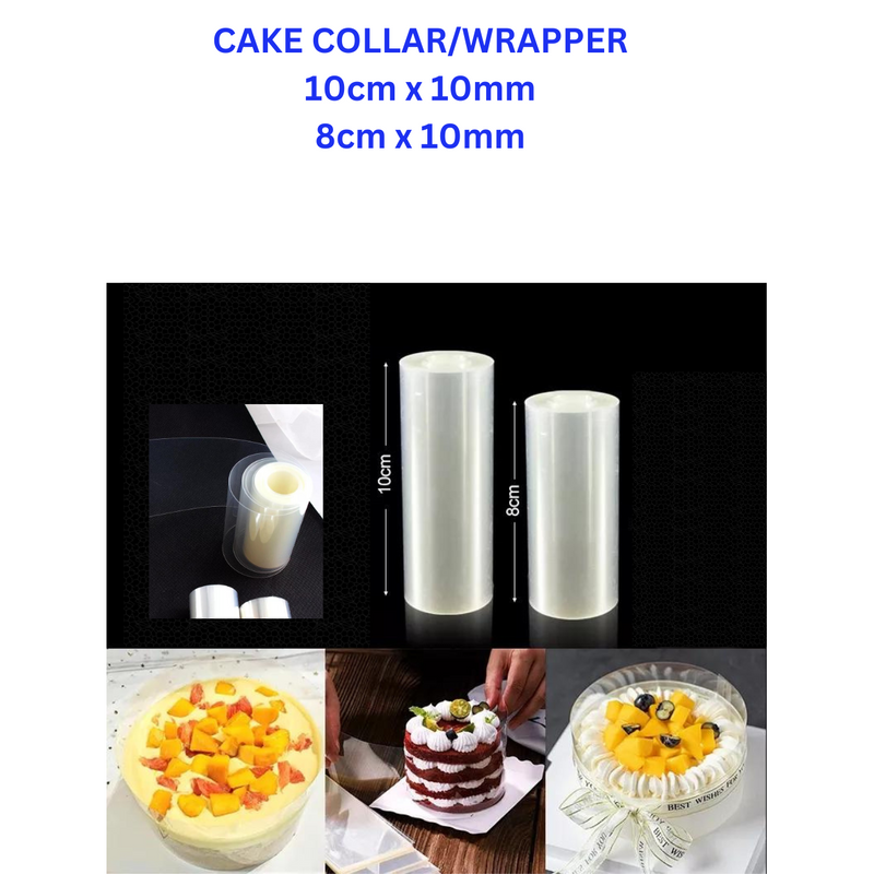 Cake Collars | Wrapper | Transparent Cake Rolls, Acetate Sheet, Transparent Collar Baking| Cake tools |  By AZIM BAKERY