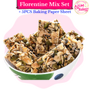 Florentine Mix Set Florentine Flour Package + 5pcs Baking Paper