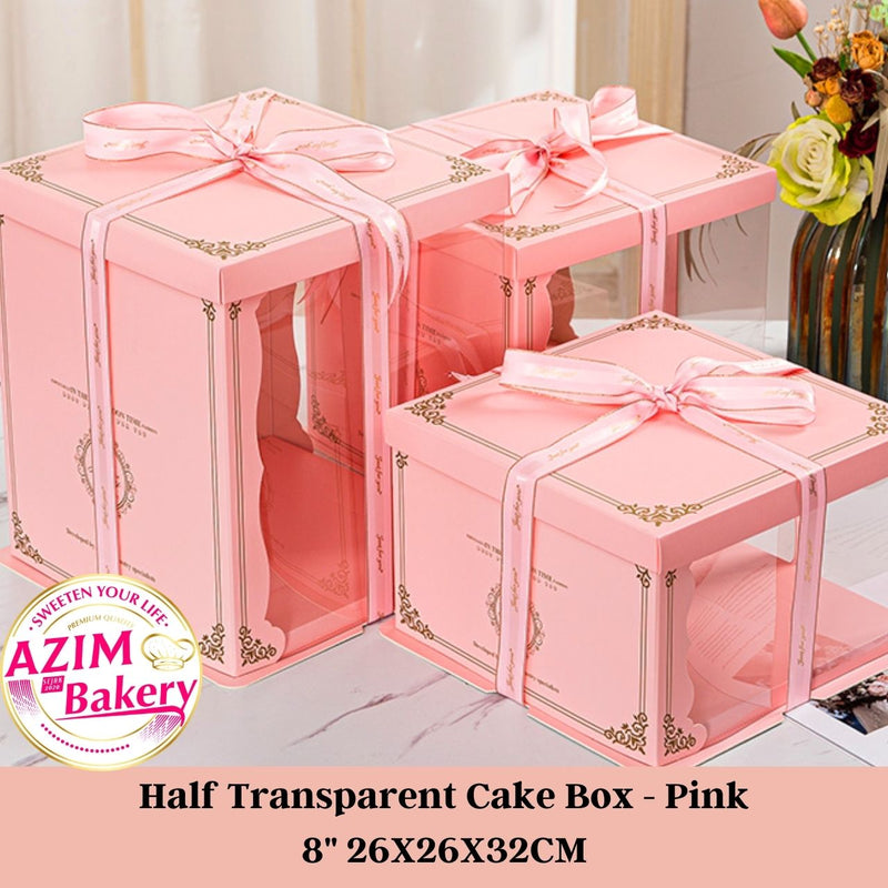 Cake Box Transparent Birthday Wedding Box