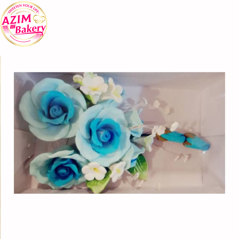 GUM PASTE FLOWER/ SUGAR PASTE FLOWER/ CAKE DECORATION/ DECORATION FLOWER (ROSE) EATABLE/ EDIBLE (HALAL) | BY AZIM BAKERY