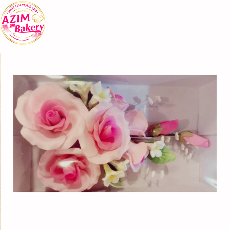 GUM PASTE FLOWER/ SUGAR PASTE FLOWER/ CAKE DECORATION/ DECORATION FLOWER (ROSE) EATABLE/ EDIBLE (HALAL) | BY AZIM BAKERY