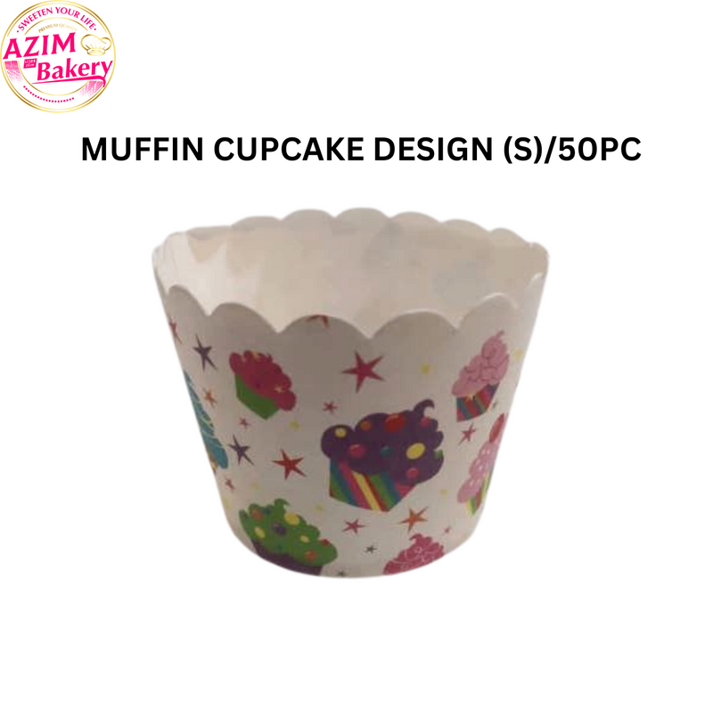 Design Cupcake Paper Cup (S) (50pcs) Baking Cup | Kek Cawan Kertas | Paper Cup Cake | Cawan Kertas Muffin by Azim Bakery