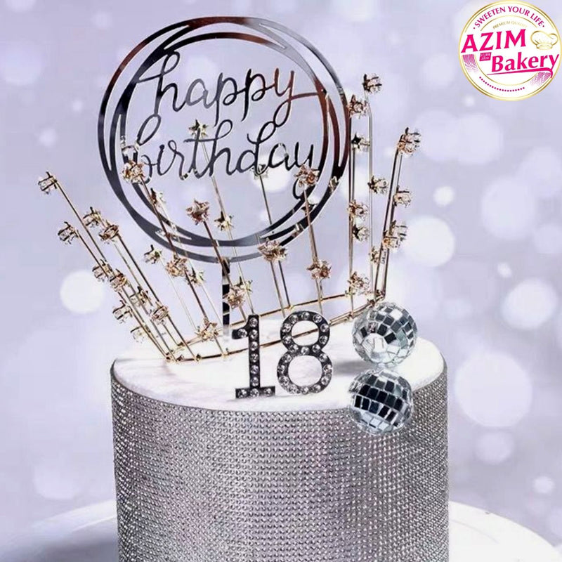 Cake Topper Starry Crown (1PC)