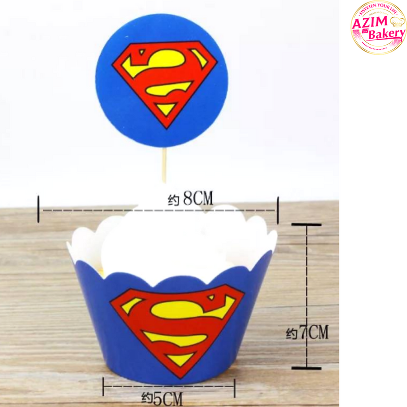 Superman Cupcake Topper