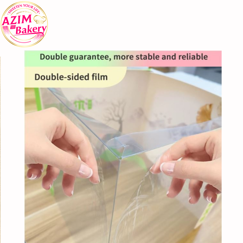 Transparent Birthday Cake Box (1pc) Tier 1/2/3 Wedding Tray Box | Kotak Hantaran | Gift Box | Kotak Kek by Azim Bakery