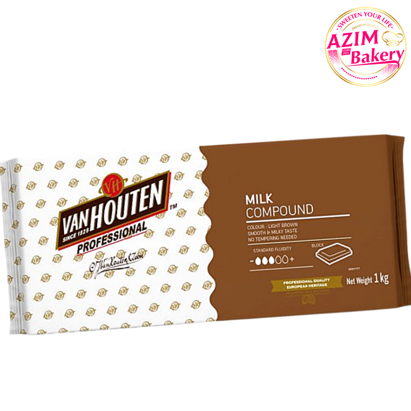 Van Houten Milk Chocolate Block