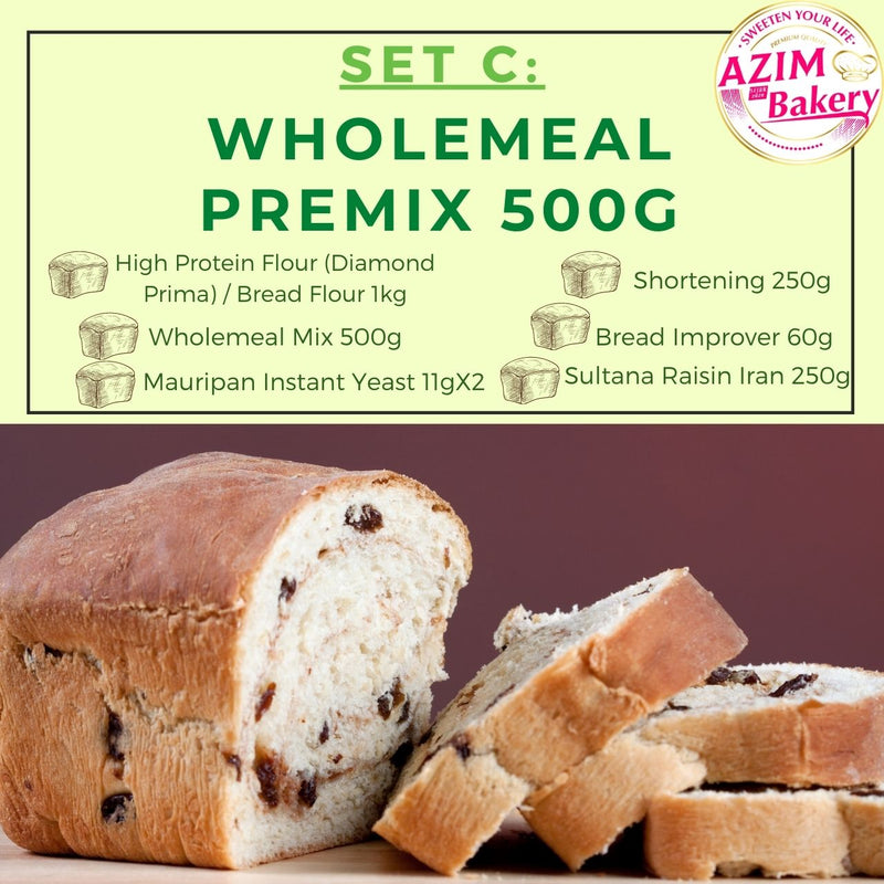 Set Bread Whole meal Premix Flour