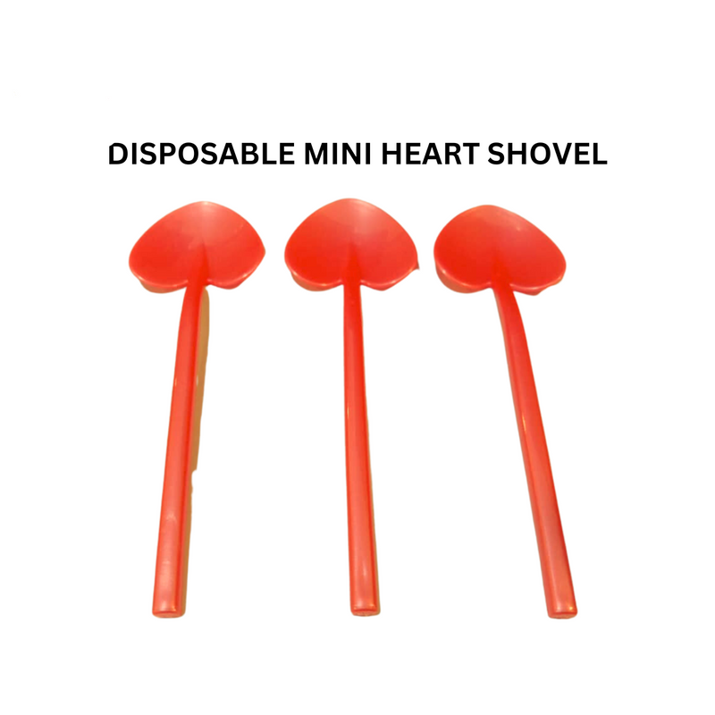 5pc / 10 pcs Disposable Mini Heart shovel Spoon  Cute Mini Sudu Plastik Disposable Jelly ,Dessert ,Cake, Ice Cream | Mini Spoon Shovel