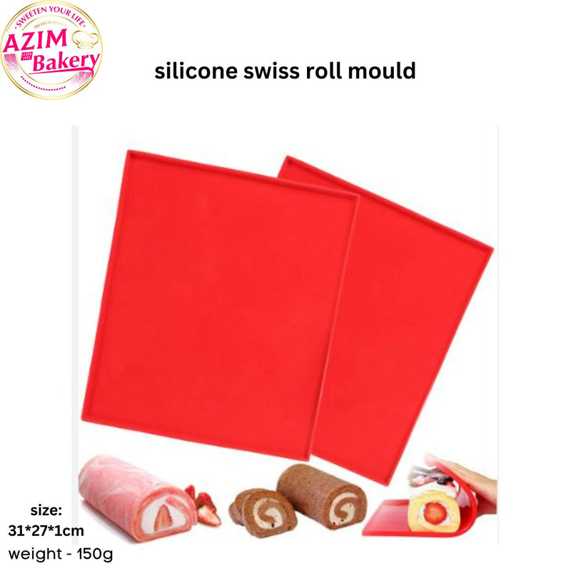 Swiss Roll Silicone Baking Mat Food Grade DIY Multifunction Cake Pad Non-Stick Oven Liner Pad | By Azim Bakery - Rawang